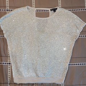 INC Ladies Gold Sparkly Top, GIC, Size S